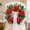 Burgundy Hydrangea Spring Wreath for Front Door, 18 Inch Outdoor Red Summer Wreath for Wedding Home, Farmhouse Indoor Decor for All Seasons, Year Round Flower Fall Christmas Wreath